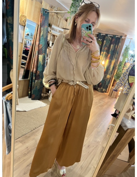 Pantalon fluide 7/8ème silky ALIOT Pako Litto