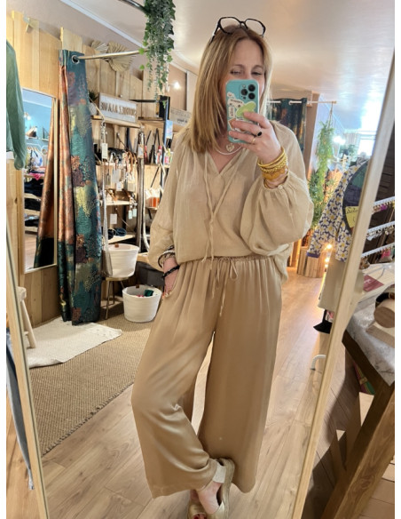 Pantalon fluide 7/8ème silky ALIOT Pako Litto