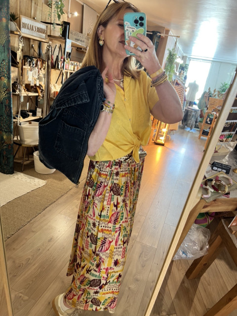 Jupe midi Imprimé Sundance GORGEOUS Rue Mazarine 2