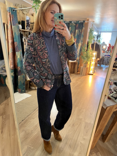 Blazer molleton print SALVADORE Pako Litto 2