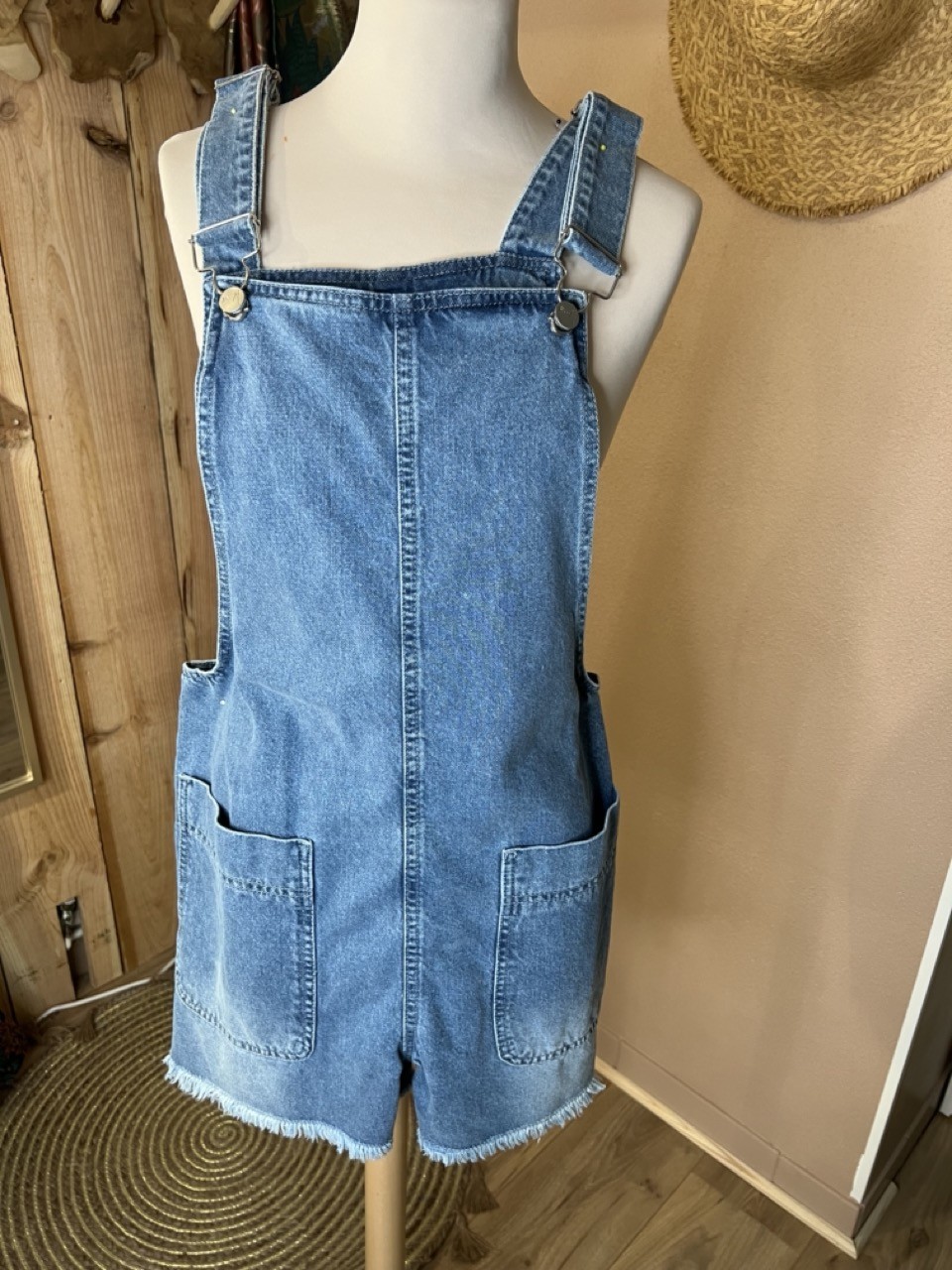 Salopette Short Jean Bleach Ralia Atelier Bohème