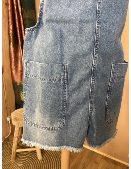Salopette Short Jean Bleach Ralia Atelier Bohème