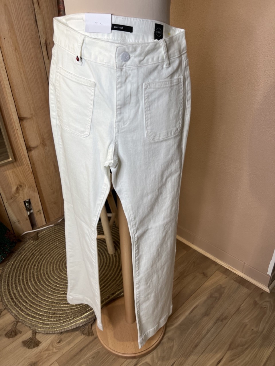 Jean Bootcut Taille mi-haute Bella Blanc FAM
