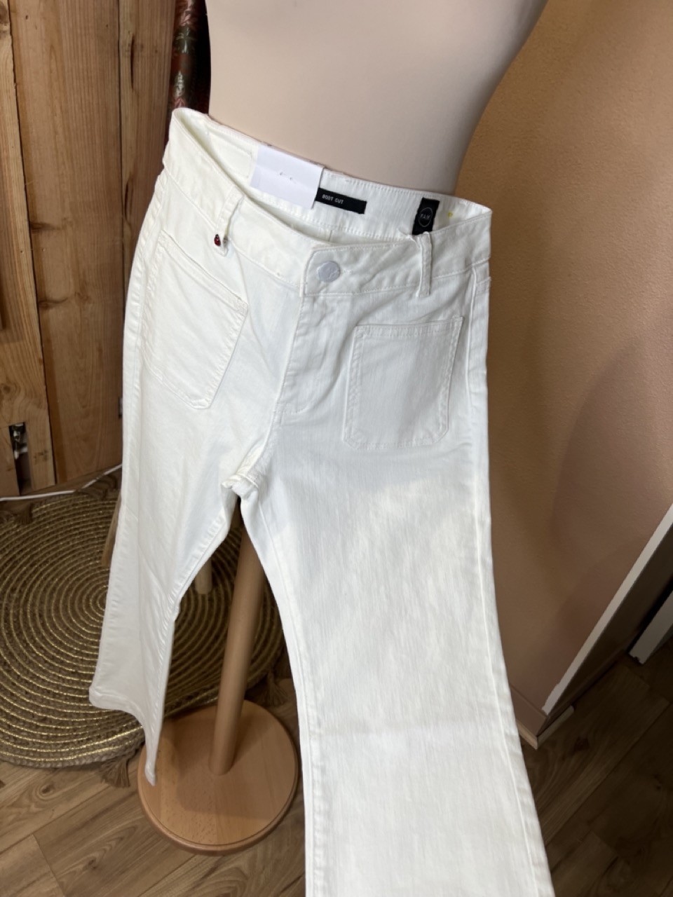 Jean Bootcut Taille mi-haute Bella Blanc FAM