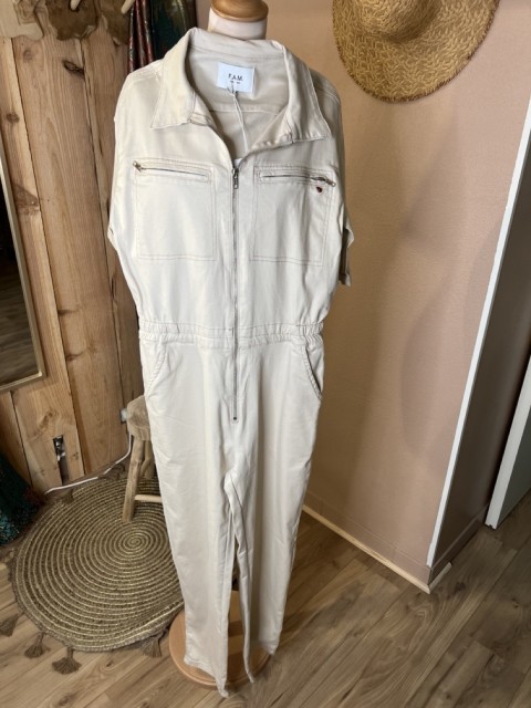 Combinaison Pantalon MC Toile Sable Dauphine FAM