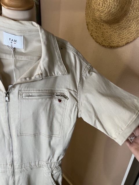 Combinaison Pantalon MC Toile Sable Dauphine FAM 2