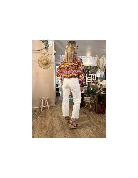 Chemisier Fluide Imprimé Vintage Manches Longues Studio Parisien