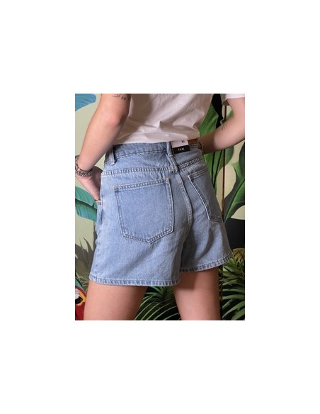 Short Jean Bleach Taille Haute Amely FAM